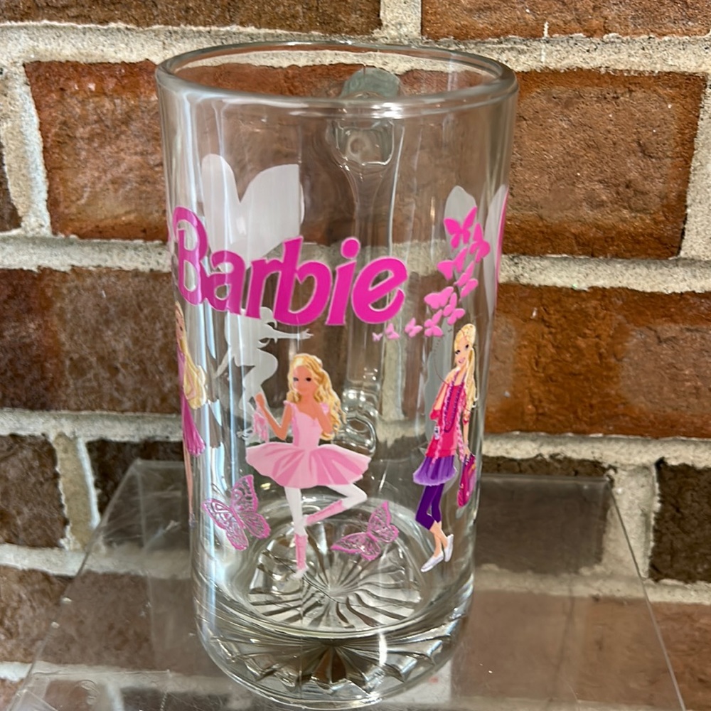 Sport Glass Mug “ Barbie”